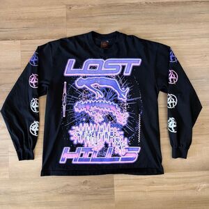 Lost Hills Escape Your Body Black Long Sleeve Shirt Size XL Underground Street